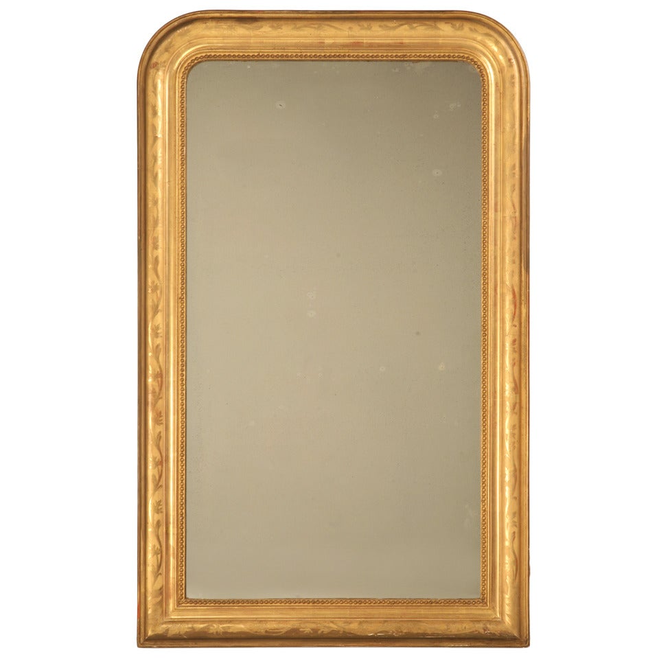 Original Antique French Louis Philippe Gilt Mirror, 1stdibs New York