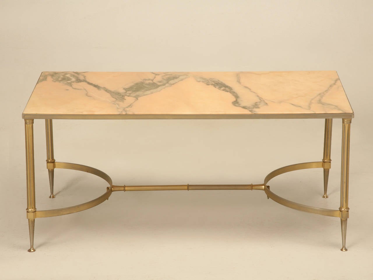 Mid-20th Century Mid-Century Modern Marble and Brass coffee table