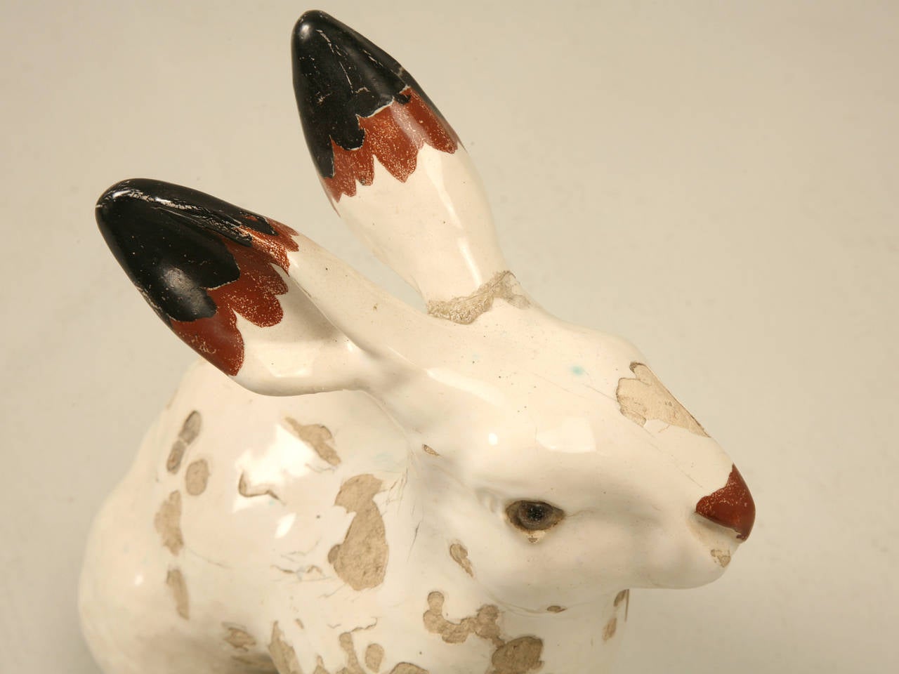Earthenware Rabbit from Calvados Region of France In Fair Condition In Chicago, IL