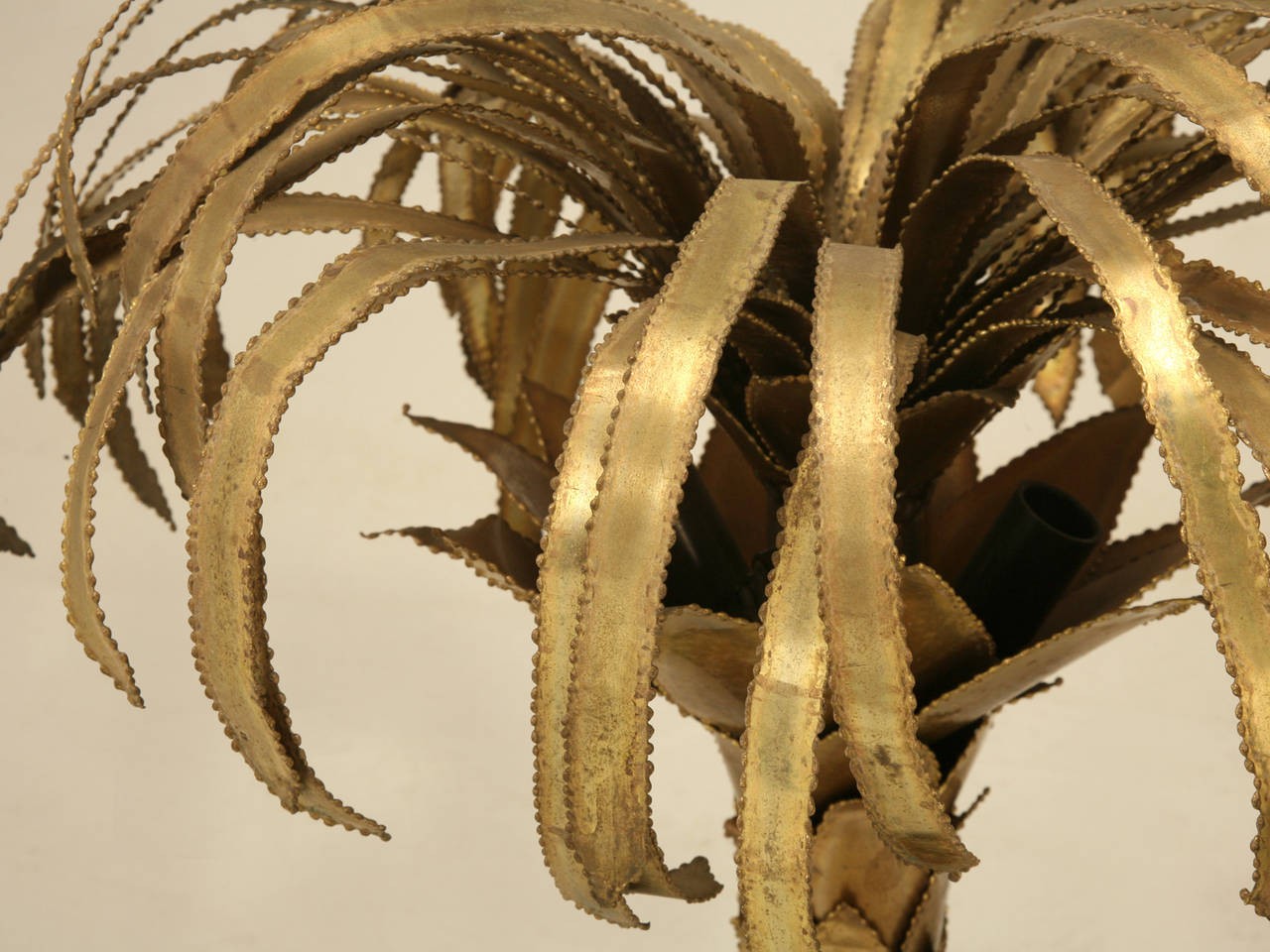 French Maison Jansen Palm Tree Lamp, Designed by Christian Techoueyres c1970