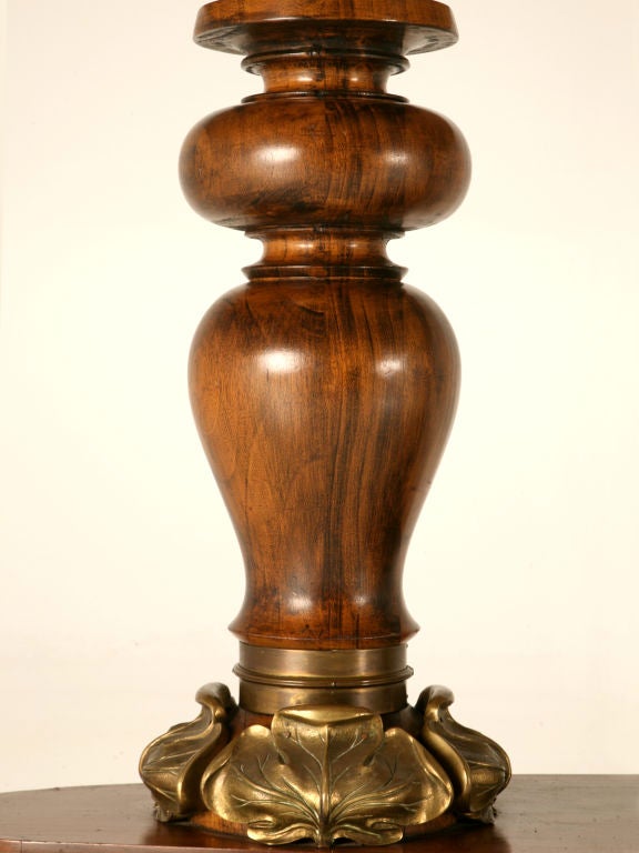 Bronze Table console Art Nouveau d'Autriche avec bronze, mahogan et onyx, vers 1890 en vente