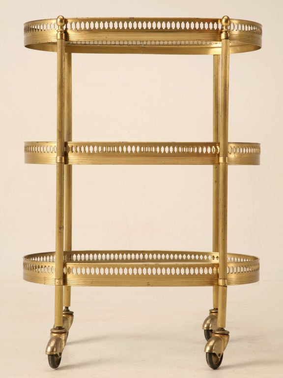 Vintage Petite French Lady's 3 Tier Perfumery or Dessert Cart 1