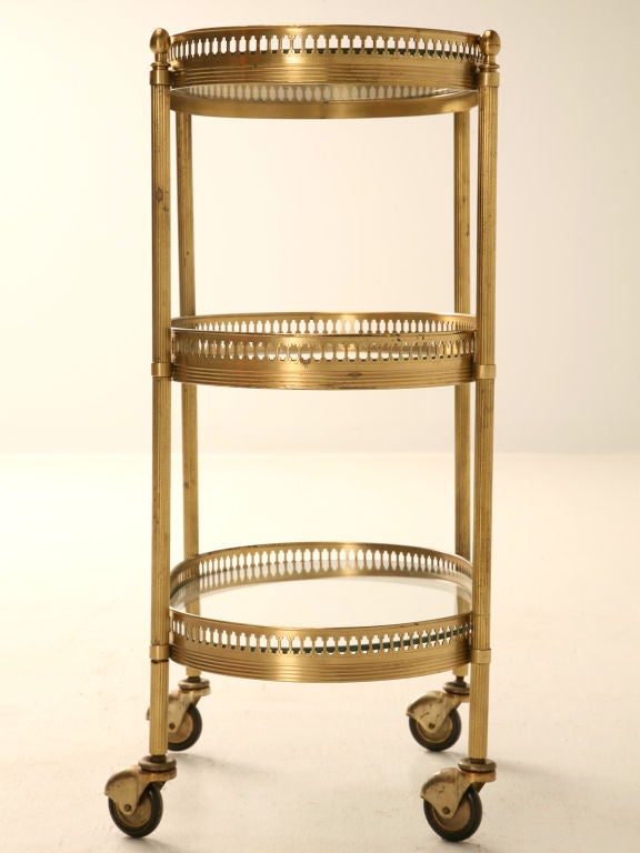Vintage Petite French Lady's 3 Tier Perfumery or Dessert Cart 2