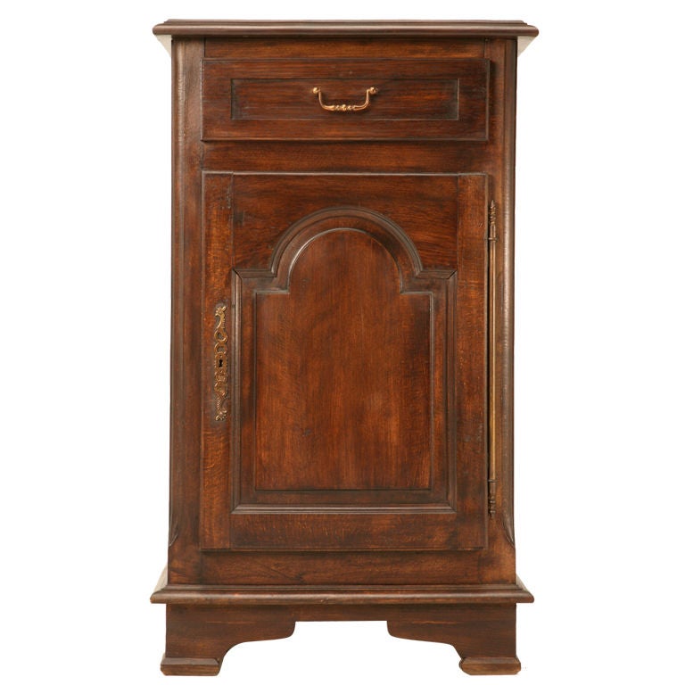 Vintage French Oak Flip-Top Confiturier, Cabinet, Cupboard or Dry Sink, or Bar For Sale