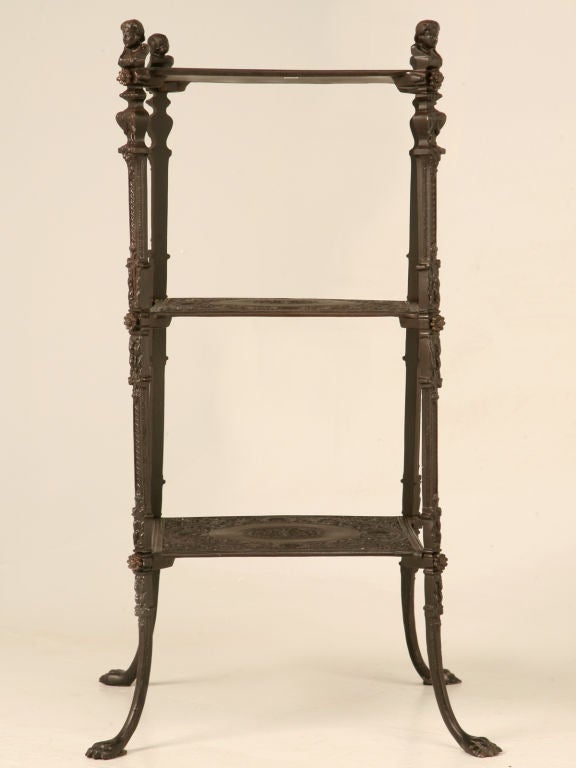 Vintage Neoclassical Style 3 Tier Plant Stand or End Table 2