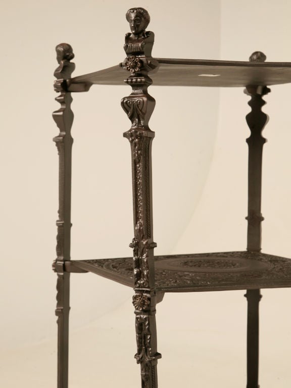 Vintage Neoclassical Style 3 Tier Plant Stand or End Table 4