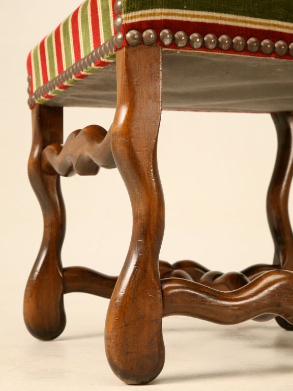 Mid-20th Century Set of 12 Vintage French Louis XIII/Os De Mouton Side Chairs