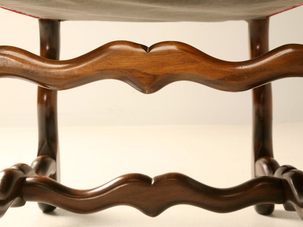 Set of 12 Vintage French Louis XIII/Os De Mouton Side Chairs 1