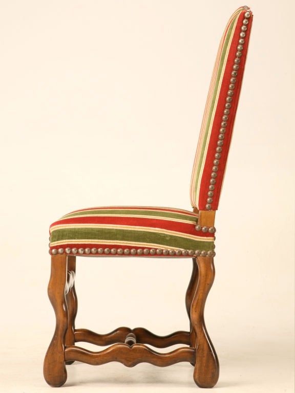 Set of 12 Vintage French Louis XIII/Os De Mouton Side Chairs 3