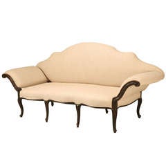 Restored 18th Century Italian Venetian Carved Walnut Sofa 10