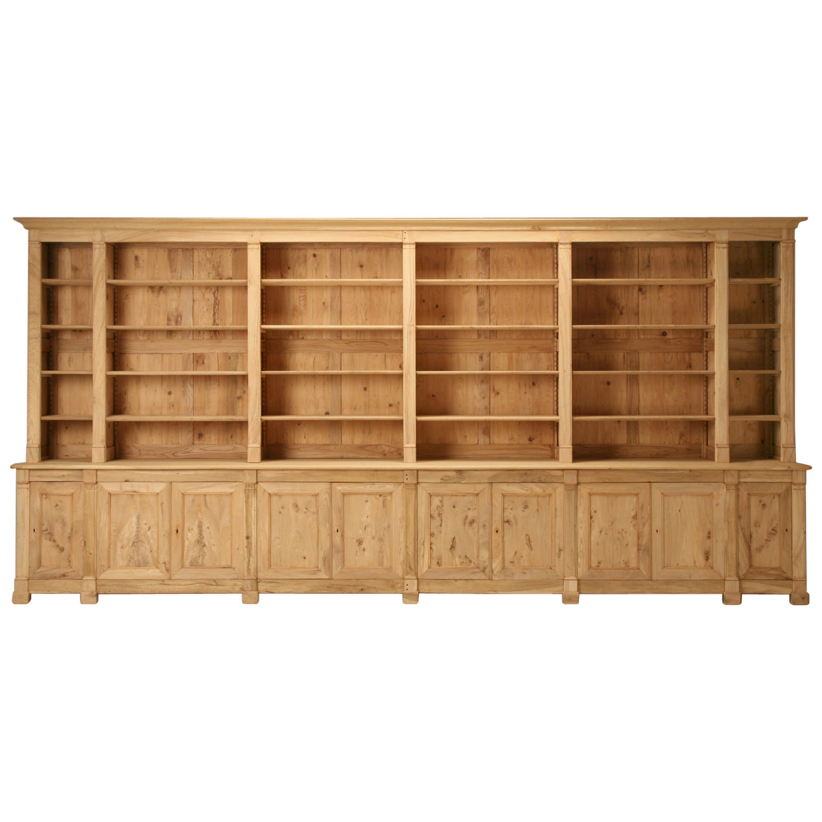 French Bookcase in Burl Elmwood