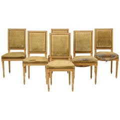 Louis XVI Syle French Painted Side Chairs