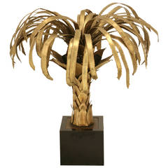 Maison Jansen Palm Tree Lamp, Designed by Christian Techoueyres c1970