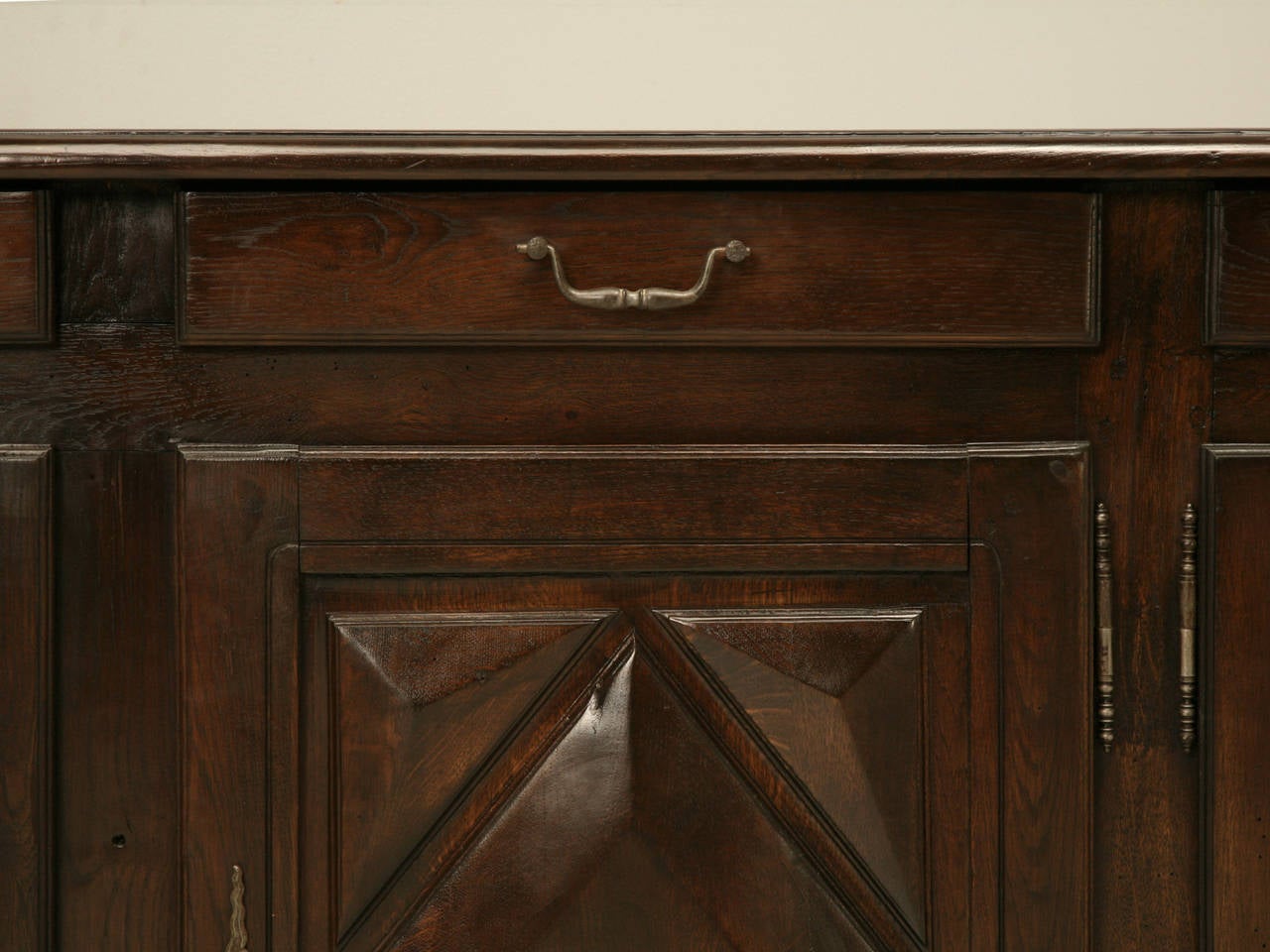 Late 19th Century Louis XIII Style Oak Buffet Restored