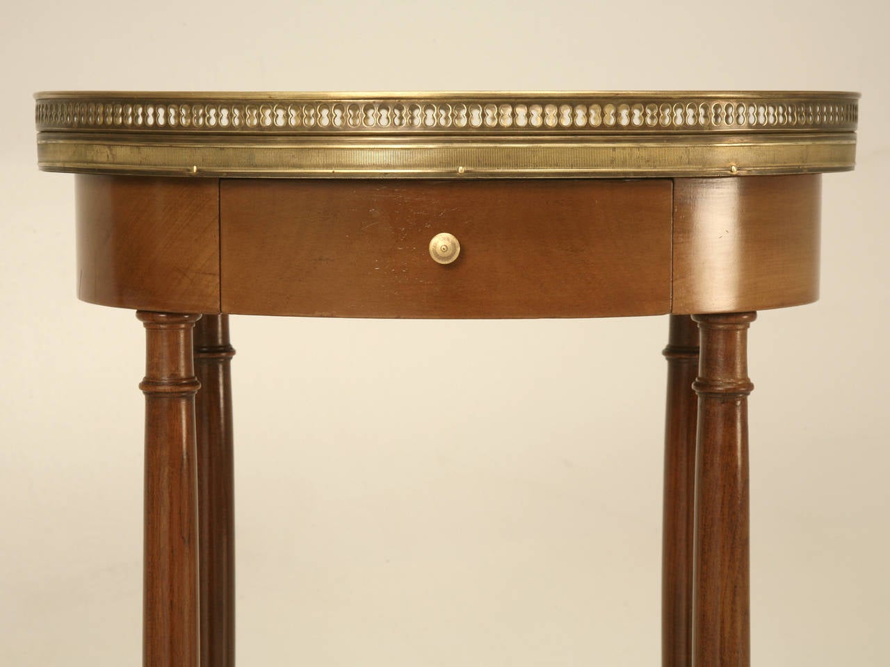 Louis XVI Style End Tables or Night Stands with Marble Tops 1