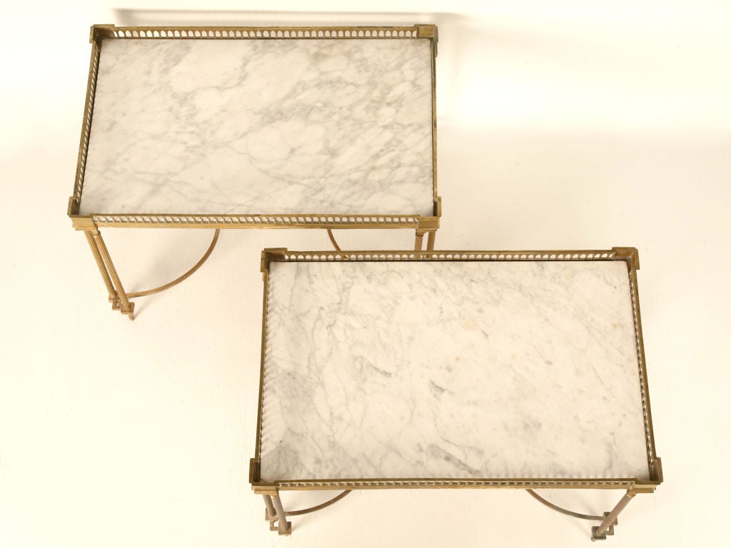 Pair of  Vintage French 8-Legged Coffee, End, or Side Tables