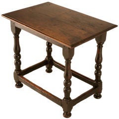 Incredible Early 18th C. Original Rustic French Side/End Table 10