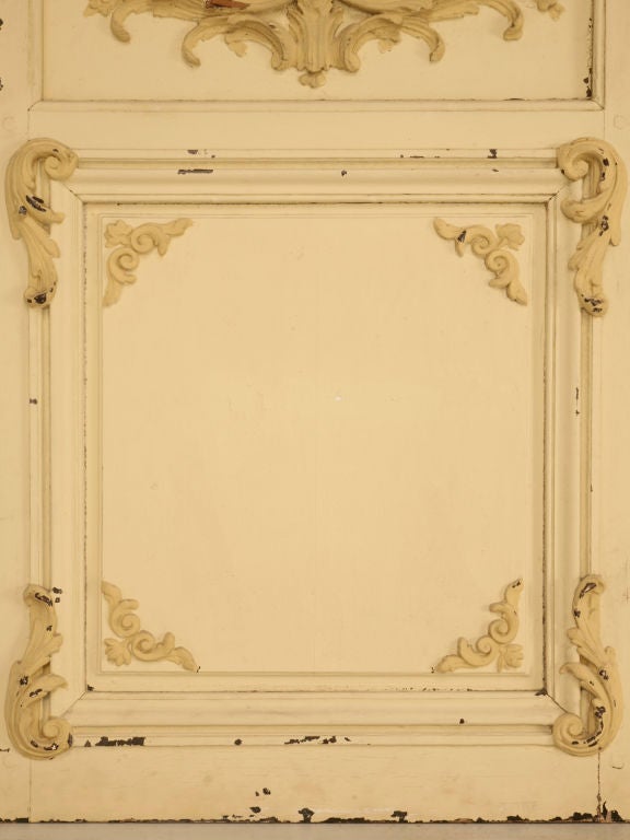 Magnificent Pair of French Original Paint Chateau Doors 4