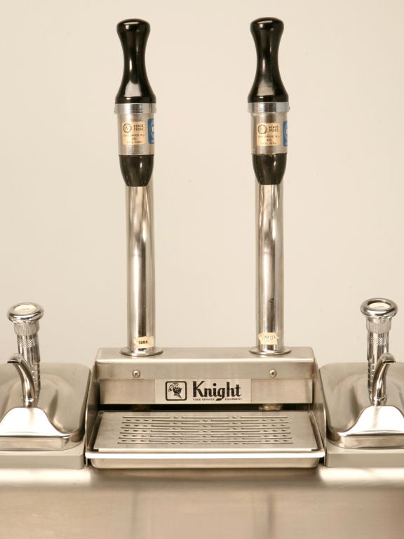 20th Century Vintage Stainless Steel Soda Fountain by Knight