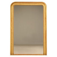 Large Antique French Louis Philippe Mirror w/Original Gilding