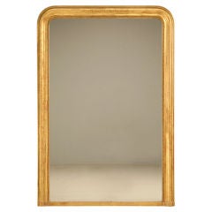 Large Antique French Louis Philippe Mirror w/Original Gilding