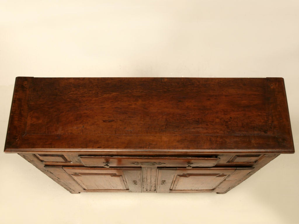 Country Early 18th Century French Figured Cherry One Over Two Buffet
