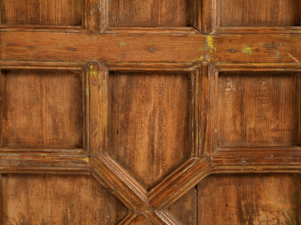Antique Indonesian Hardwood 4 Panel Door/Table Top/Or ? 1
