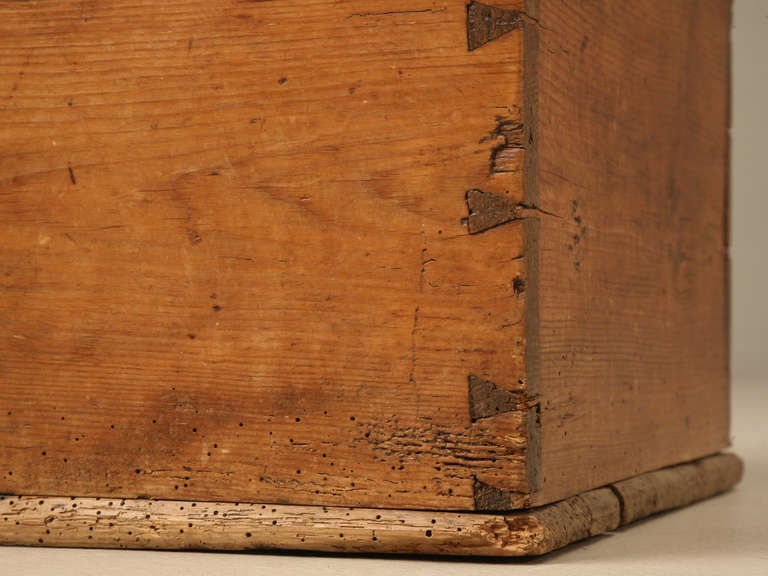Pine Phenomenal Late 18th Century Handmade Danish Bible/Original Safety Box
