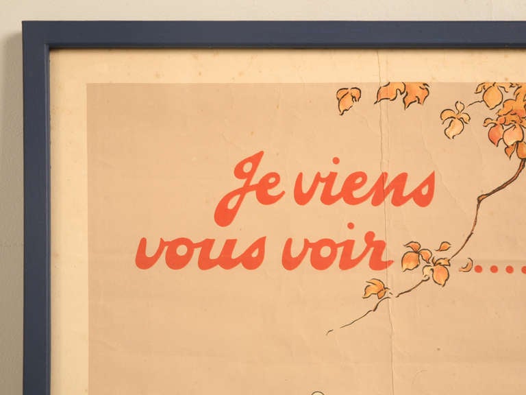 ALERT!! This poster is for all the guys who are into automobiles, like cool art for their man cave or garage or appreciate rare and unique automobilia with a rich and interesting history, this is for you. From 1922, this Voisin has been framed and