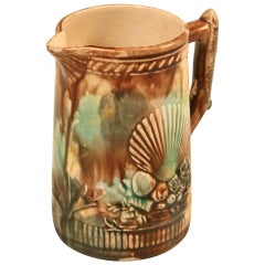 Antique English, Majolica Petite Pitcher