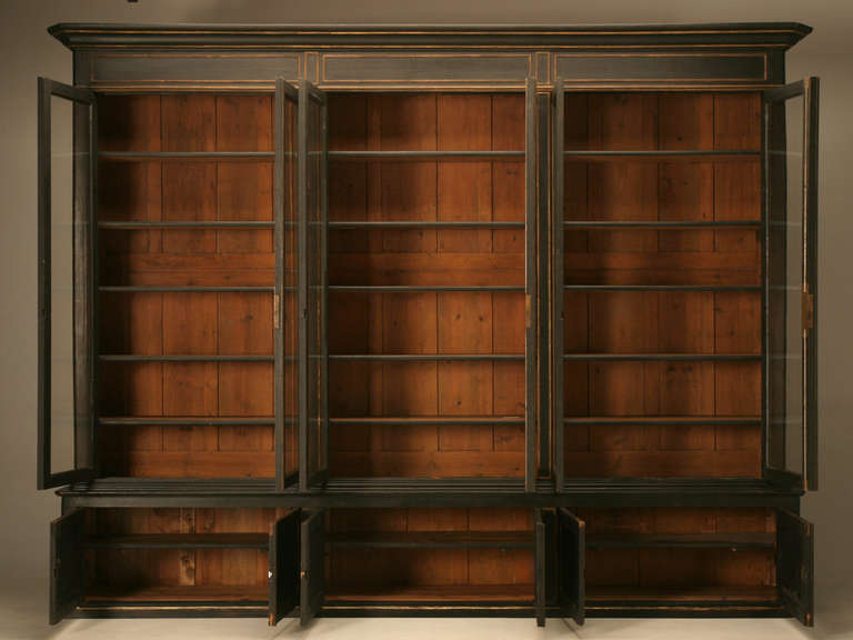 French Napoleon III Style Bookcase with Original Paint, circa 1890 5