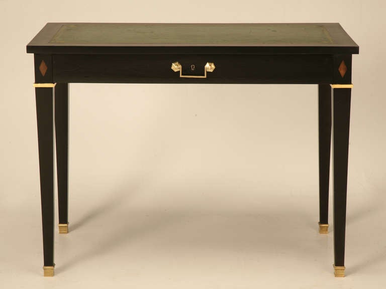 French Directoire Style, Ebonized Petite Writing Table or Desk 1