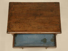 English Country Style Barley Twist Writing Desk or End Table, circa 1700's