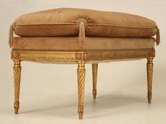 Louis XVI Style Gilded Bench