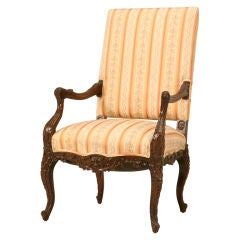Outstanding Vintage French Rococo Style Throne Chair