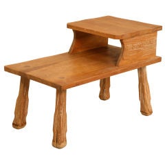 Used Original American "Cowboy Ranch Oak" Step Table by A. Brandt