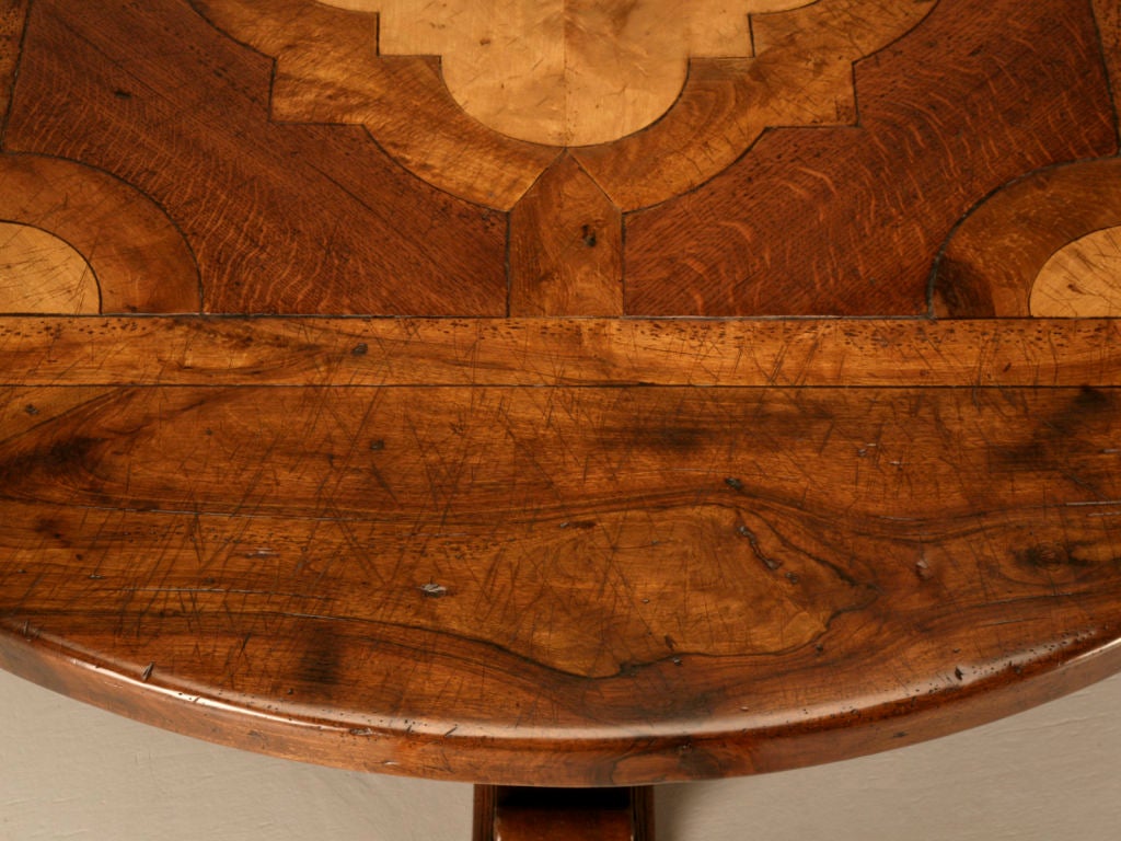 Hand-Crafted French Style Hand-Made Walnut Dining Table Available in Any Size By Old Plank For Sale