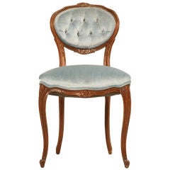 Retro Petite Louis XV Style Ladies Dressing or Boudoir Chair