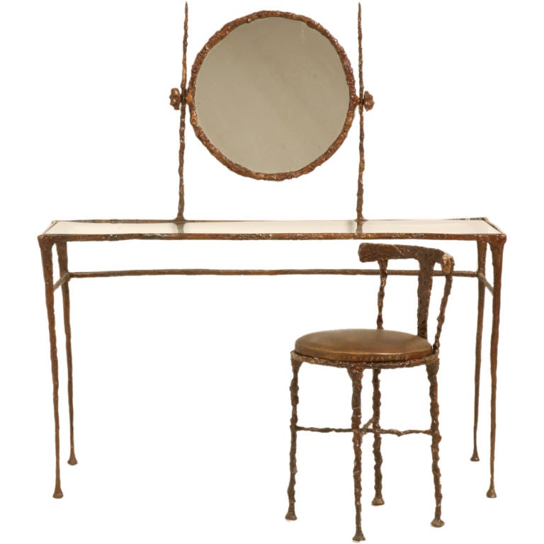 Giacometti Inspired Bronze Dressing Table