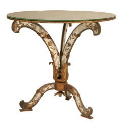 Exquisite Petite Vintage French Eglomise End, Side, Coffee Table.