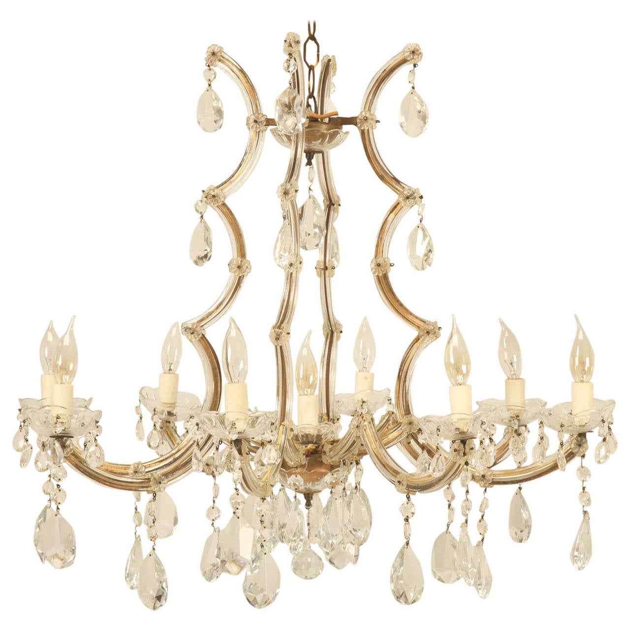 Spanish Chandelier in a Baroque Style, circa 1930s For Sale at 1stdibs