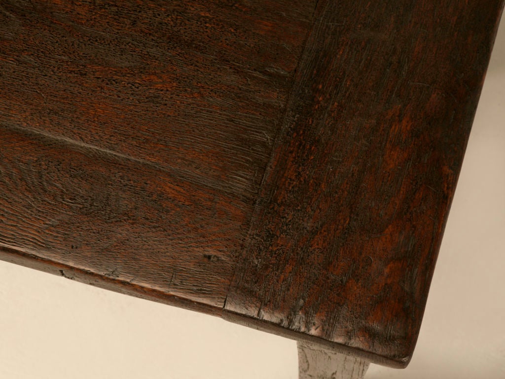 Rustic Original Authentic Antique French Elmwood Farm Table