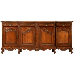 Magnificent Vintage French Louis XV Cherry-wood 4 over 4 Buffet 9