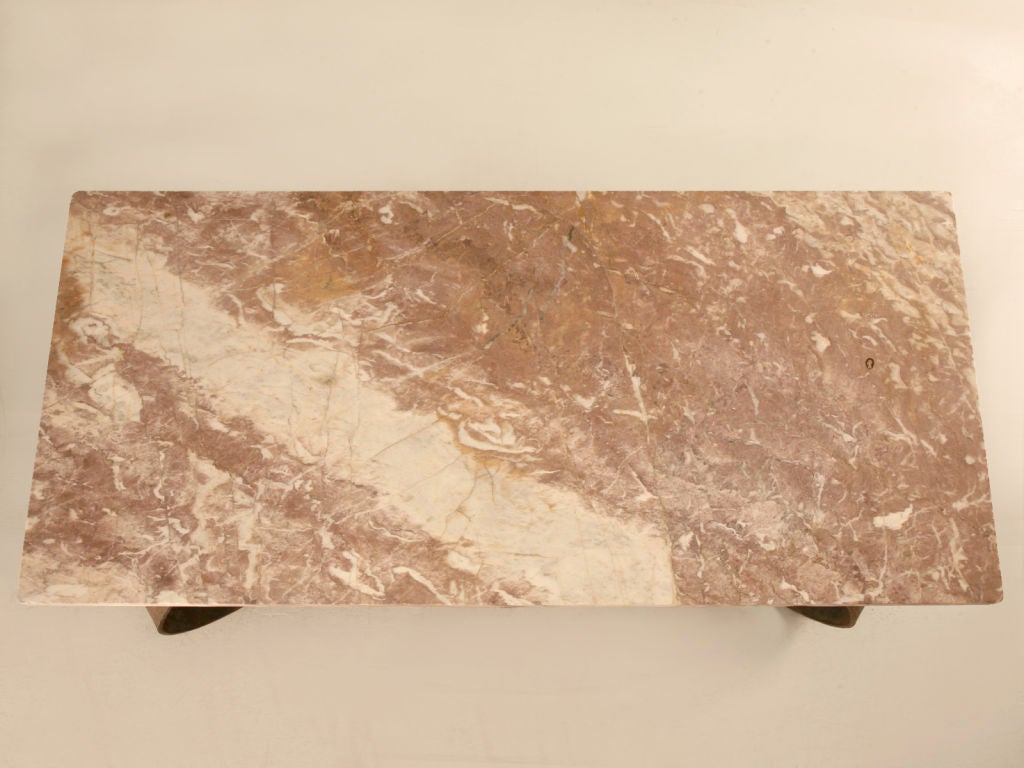 stone and metal console table