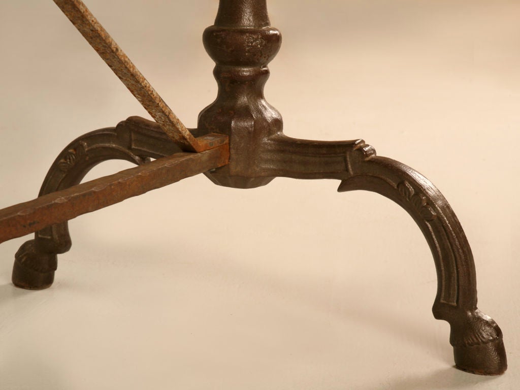 Stunning Vintage French Iron & Slate Dining, Work, or ??? Table 7