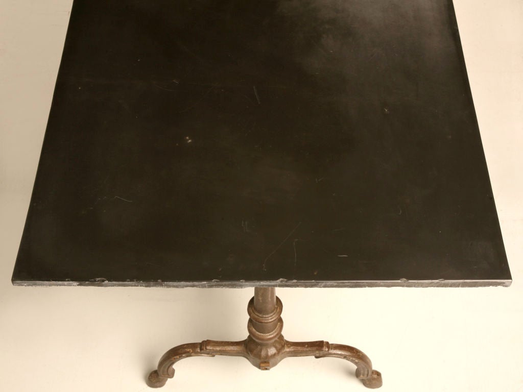 20th Century Stunning Vintage French Iron & Slate Dining, Work, or ??? Table