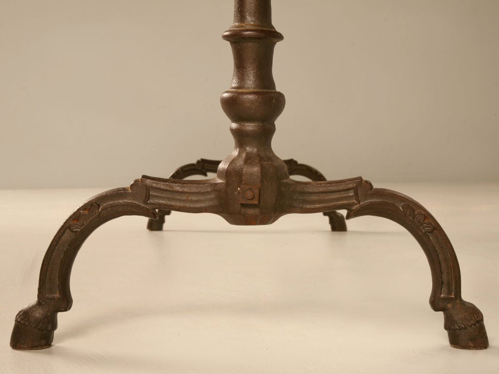 Stunning Vintage French Iron & Slate Dining, Work, or ??? Table 4