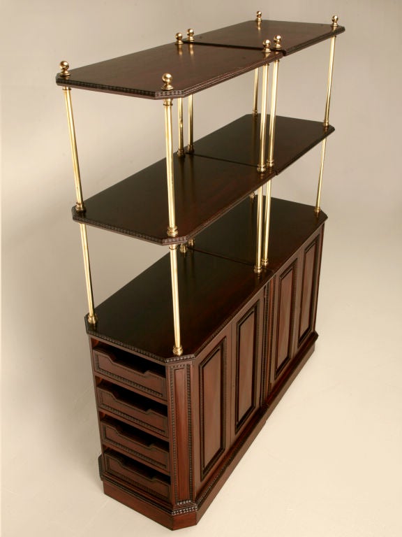 Exquisite Pair of Vintage French Parisian Restaurant Host Stands In Good Condition In Chicago, IL