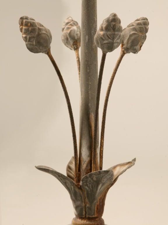 Spectacular Antique French Zinc Roof Top Finial w/Mercury Glass 1