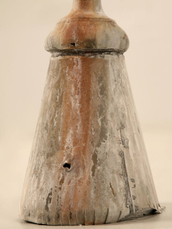 Spectacular Antique French Zinc Roof Top Finial w/Mercury Glass 6